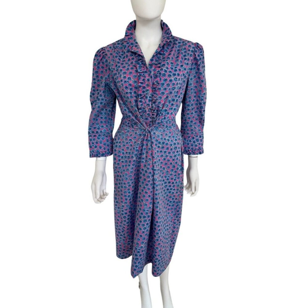 Fab ! Vintage THE LILLY Lilly Pulitzer Early 1960s dress size 10 cotton belted L